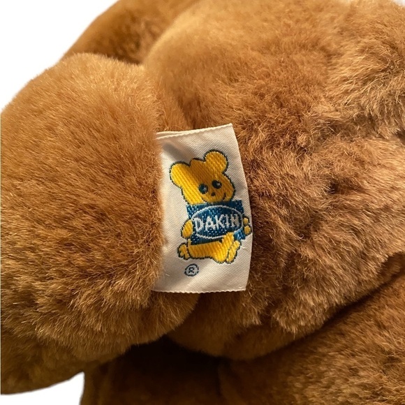 Vtg 1984 Dakin Christmas Bear Red & Green Plaid Plush Toy Rare! - Picture 5 of 6